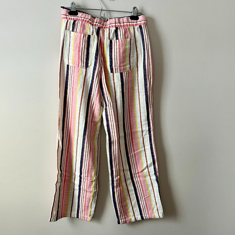 Cute Old Navy XS Striped Drawstring Waist, Linen Blend Wide Leg Pants - Size XS - Picture 3 of 6